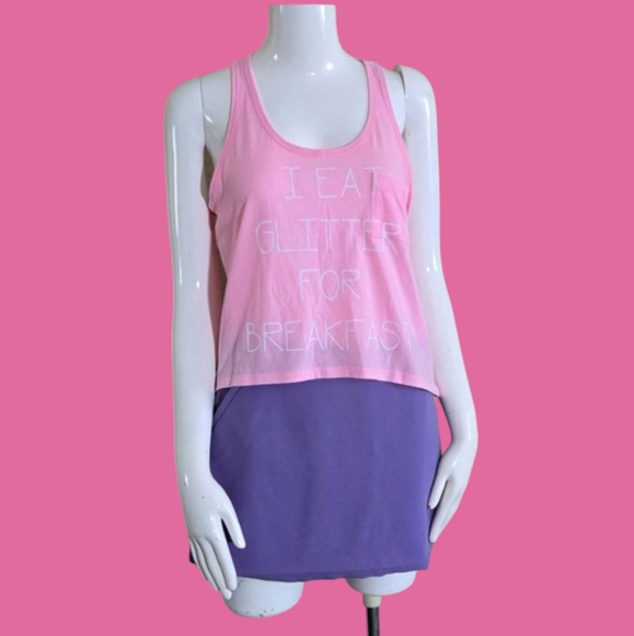 Tops - Pink and Purple Women's Tank Top